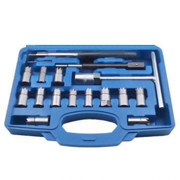 17PCS diesel fuel injector cleaner tool kit