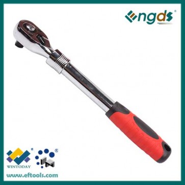 72T 24T  fast release ratchet wrench with telescopic handle