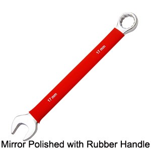 Mirror Polished With Rubber Handle Combination Wrench 230215
