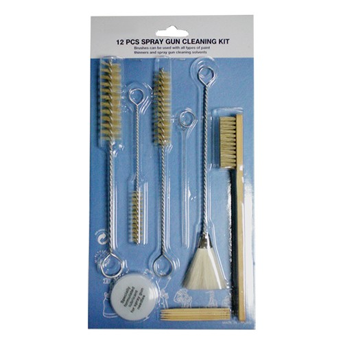 Hot sell 12 pcs spray gun cleaning brushes kit