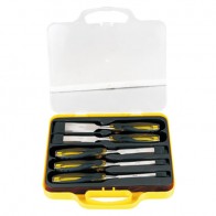 High quality carpenters chisels with plastic box 381007