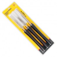 Wood lathe chisels with double blister package 383050