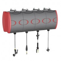 Combinatorial retracting wall mount hose reels 606022