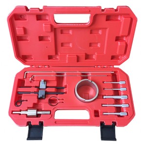 It contains many necessary tools, such as flywheel/drive plate, tensioner pulley adjuster and tensioner locking tool.