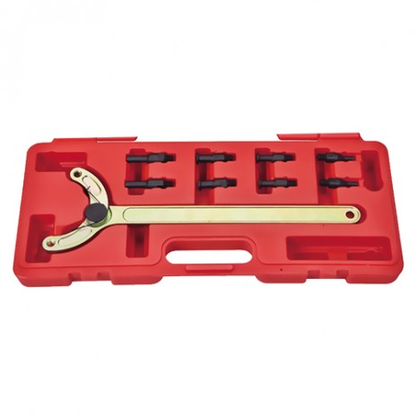 Adjustable camshaft pulley holding tool set