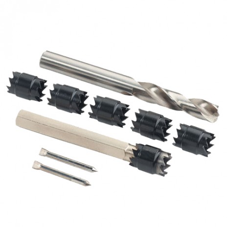 9PCS spot weld drill bit sharpener kit