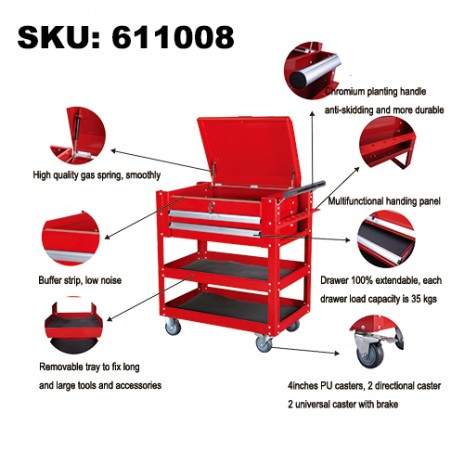 New fashion and convenient tool cabinet with drawers 611008
