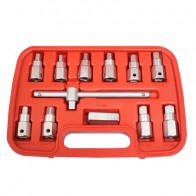 12PCS Quadrilateral & Hex Oil drain plug socket set 138077