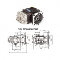 High quality corrsion resistant triplex pump 175060