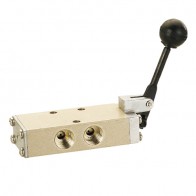 Two-position five-way manual air valve 356113