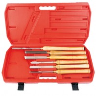 6pcs H.S.S wood turning chisels set 383037