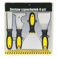 4pcs paint scraper set with PP+TPR handle 385005