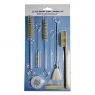 Hot sell 12 pcs spray gun cleaning brushes kit 618008