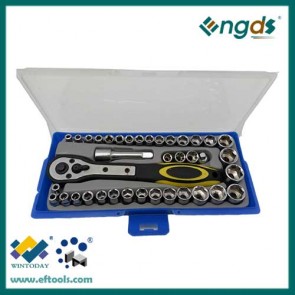 Cheap 39PCS Carbon Steel Material Socket Set Ratcheting Wrench Set