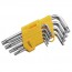 9pcs Short Torx Key Wrench