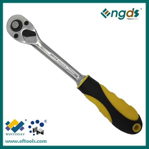 72T high quality socket wrench with plastic handle