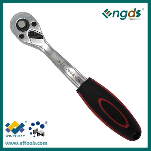 72T multi carved square ratchet wrench with plastic handle