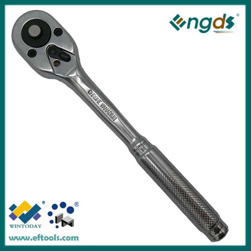 high quality universal socket wrench with knurling handle