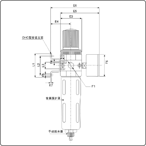 pressure regulator with filter