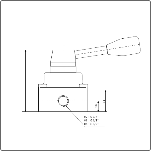 pneumatic manual valve