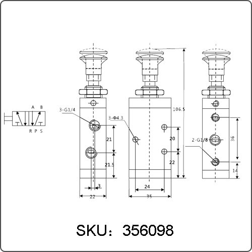 manual valve symbol