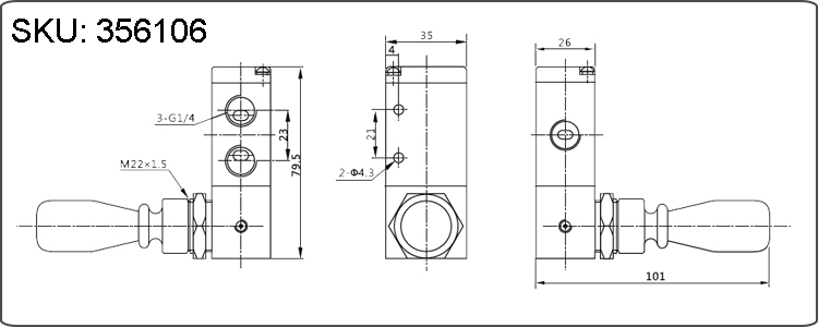 manual valve body