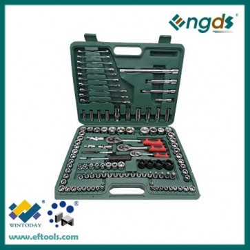 120pcs 1/4" 3/8" 1/2" Combination wrench set socket tool set