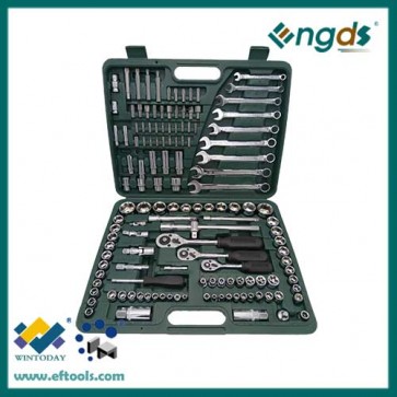 136pcs Chrome-Vanadium steel Material and Combination Wrench Type Ratcheting Wrench Set