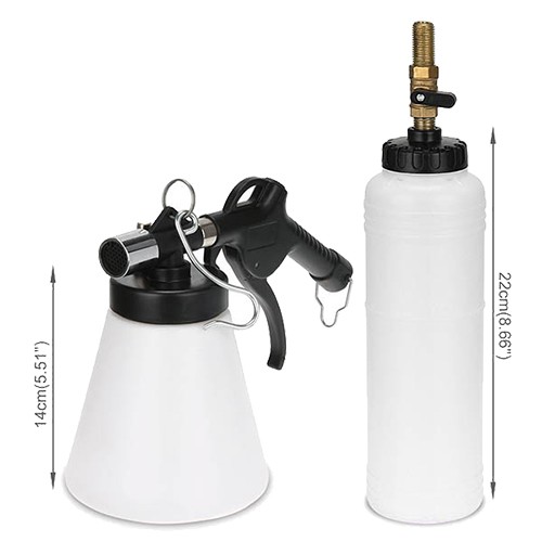 Pneumatic pressure brake fluid bleeder kit