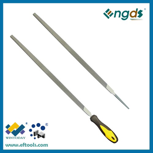 High quality square cut files with PP+TPR, Plastic handle