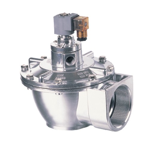Right angle pneumatic pulse valve