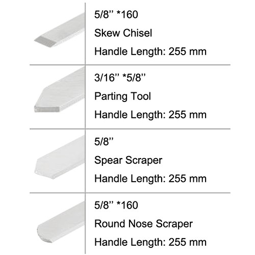 8pcs high speed steel wood turning tools