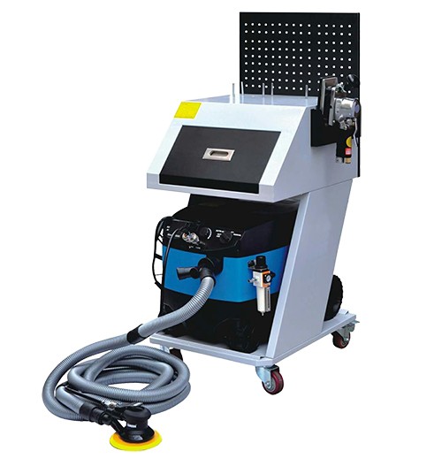 Dual use dustless sanding system of car repairing
