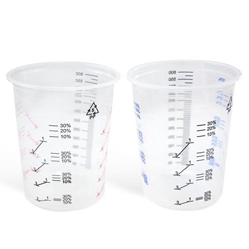 Car repairing paint mixing ratio cup