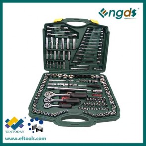 150pcs 1/4" 3/8" 1/2" Sockets Set Socket Wrench High Quality Hand Tools