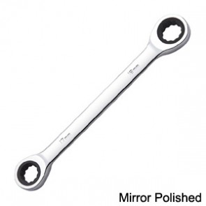 Mirror Polished Double Ring Offset Gear Wrench 230189
