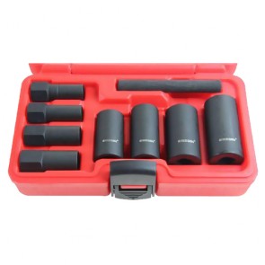 9PCS 1/2" impact lock nut socket set