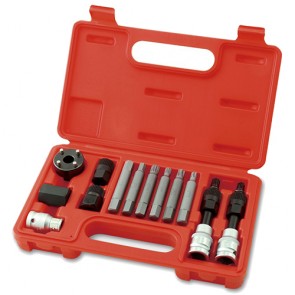 13PCS alternator decoupler pulley removal tool set