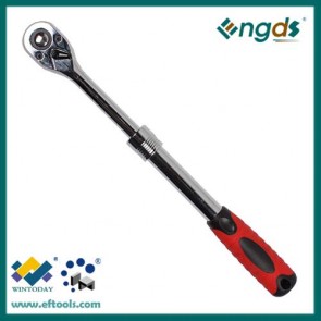 72T 24T  fast release ratchet wrench with telescopic handle