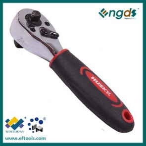72T double socket ratchet wrench with short handle