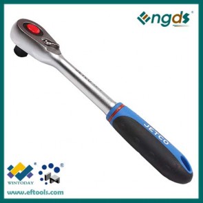 48T chrome vanadium ratchet wrench with straight handle