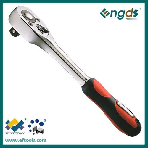 72T high quality fast release ratchet wrench with plastic handle 314013