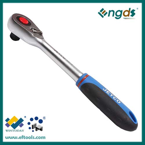 48T chrome vanadium ratchet wrench with straight handle