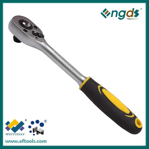 45T plastic coated open triangle ratchet wrench