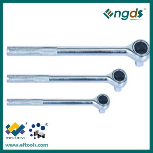 45T ratchet wrench with knurling handle