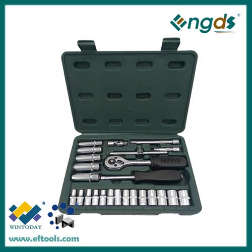 25pcs chrome vanadium socket set wrench set