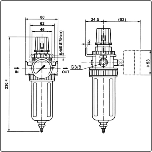 pneumatic air filter