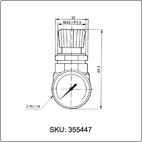 pressure regulating valve symbol