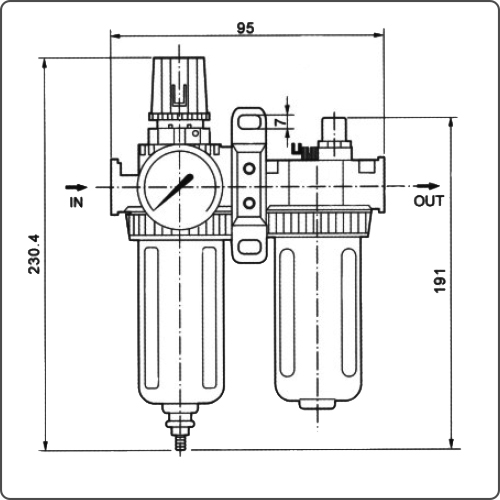 filter regulator lubricator unit