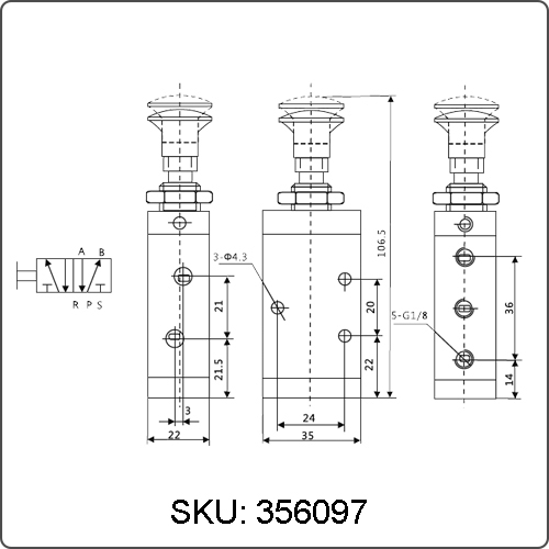 manual valve symbol